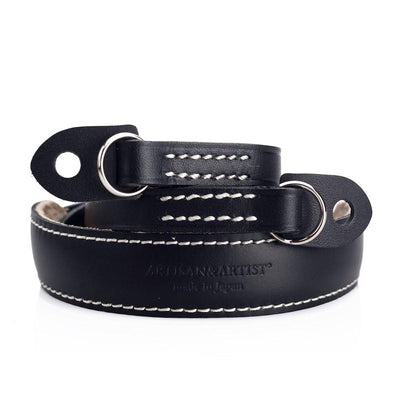 Artisan & Artist* ACAM 252 Leather Strap - Black