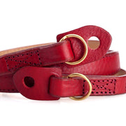 Artisan & Artist* ACAM 276 Leather Strap - Red