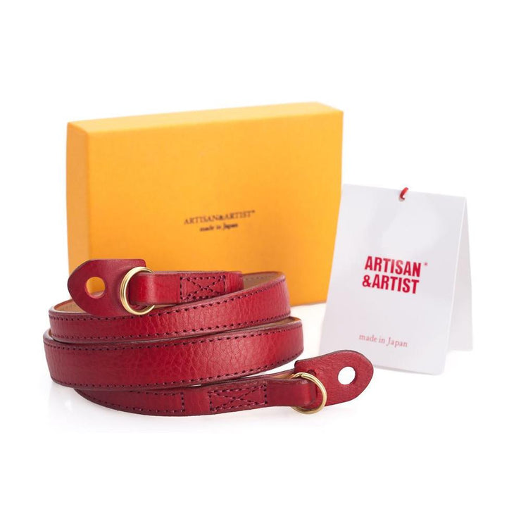 Artisan & Artist* ACAM 276 Leather Strap - Red