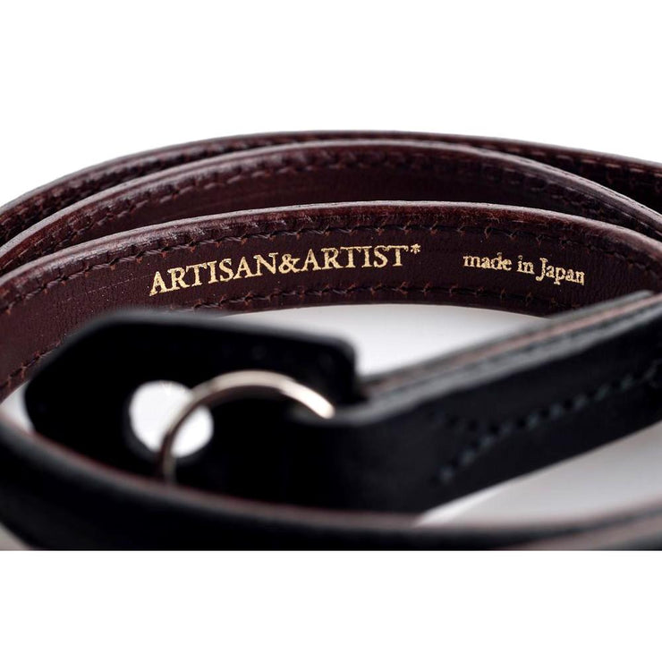 Artisan & Artist* ACAM 280 Leather Padded Strap-Black