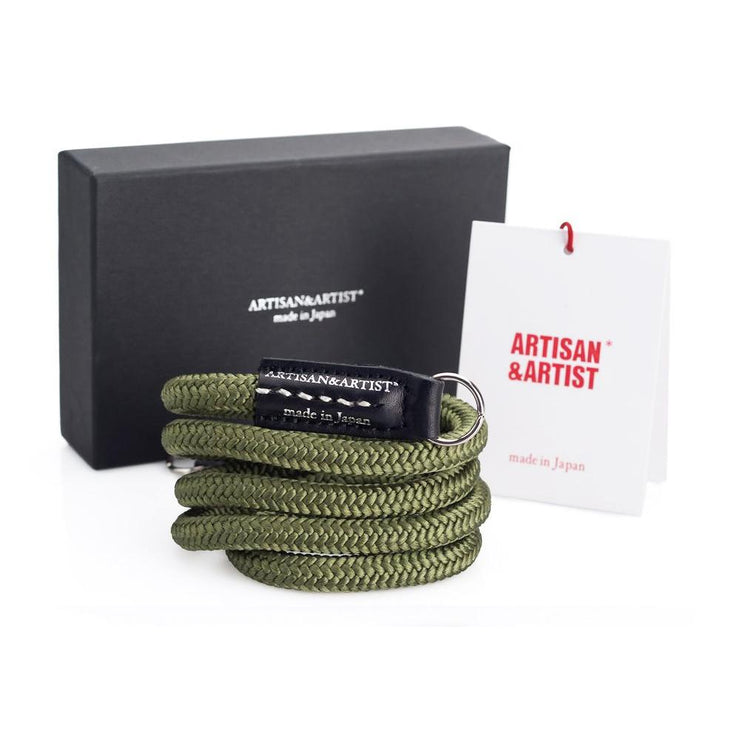 Artisan & Artist* ACAM 301 Silk Neck Strap - Khaki