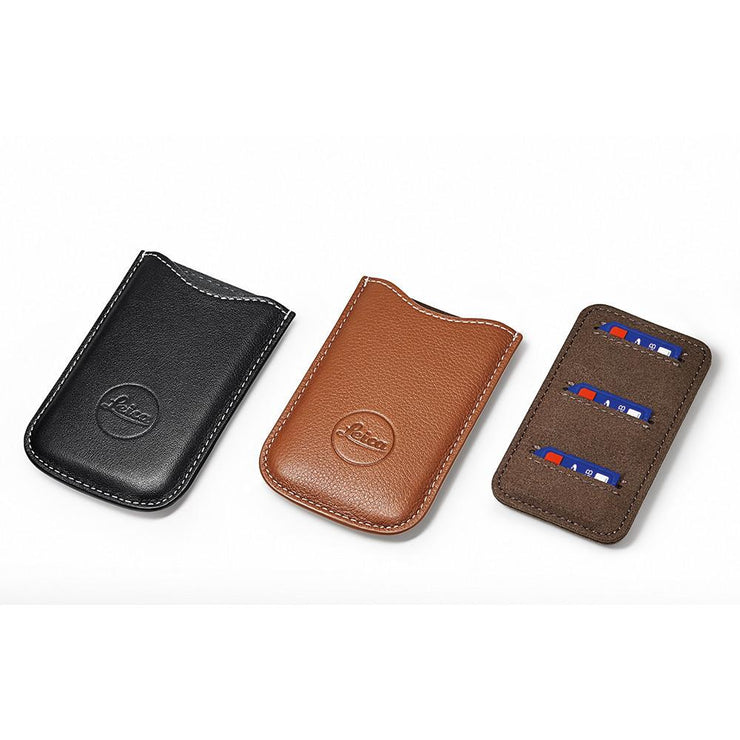 Leica SD Card & Credit Card Holder, leather, cognac