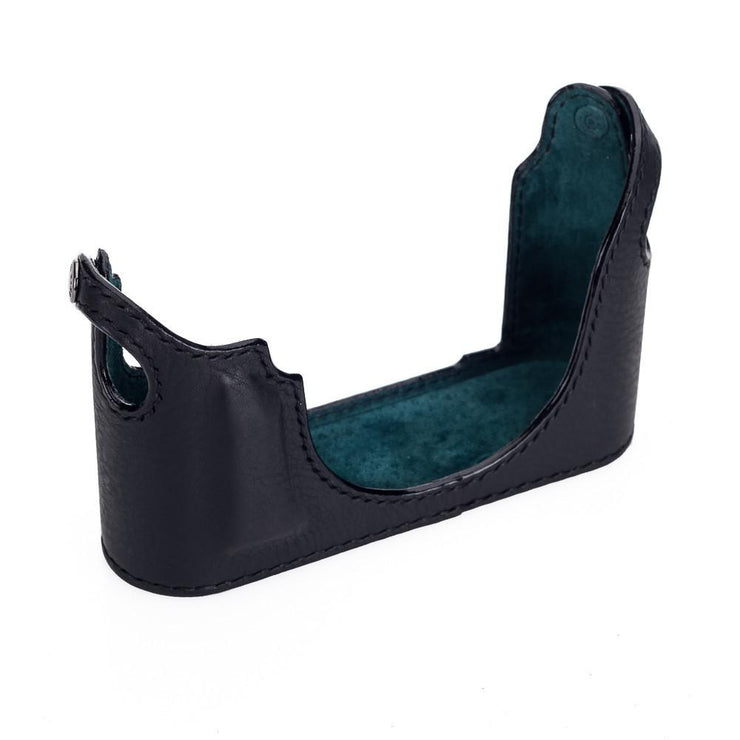 Arte di Mano M/M-P (Typ 240) Open Style Half Case - Minerva Black with Black Stitching