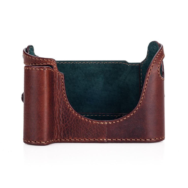 Arte di Mano Half Case for Leica M (Typ 240) and Multifunction Handgrip with Fingerloop Cutout and Back Flap - Rally Volpe