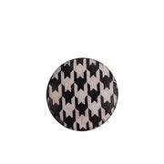 Artisan Obscura Houndstooth, Large Convex Soft Release, Ebony