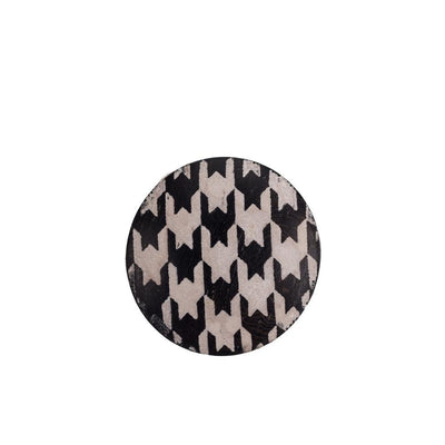 Artisan Obscura Houndstooth, Large Convex Soft Release, Ebony