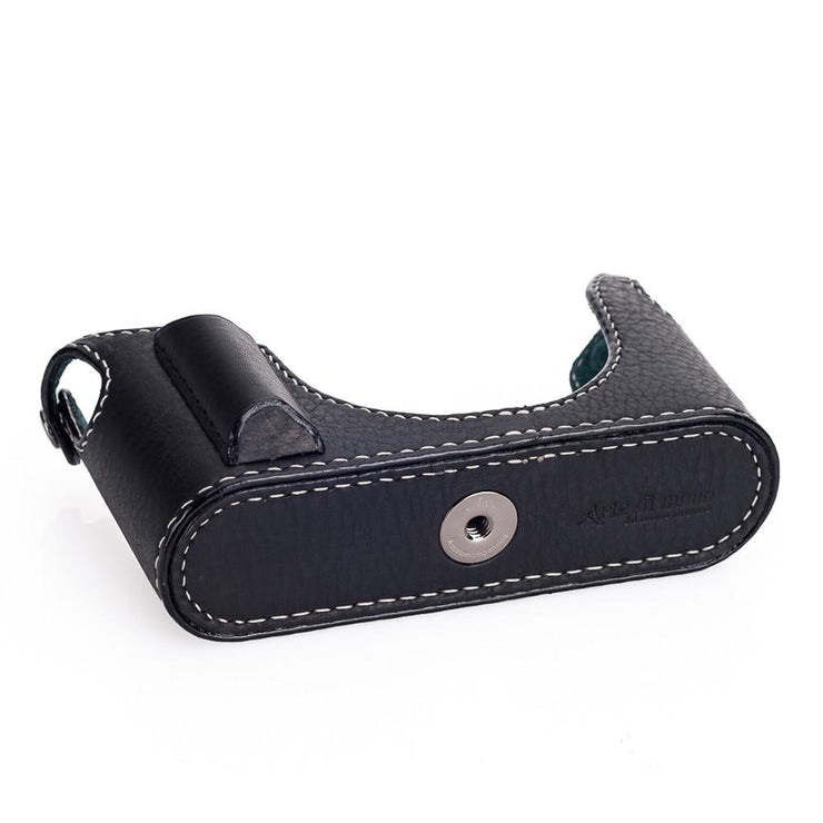 Arte di Mano Aventino Half Case for Leica M/M-P (Typ 240) - Minerva Black with White Stitching