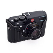 Arte di Mano Aventino Half Case for Leica M/M-P (Typ 240) - Minerva Black with White Stitching
