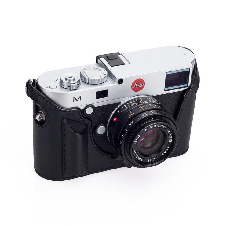 Arte di Mano Aventino Half Case for Leica M/M-P (Typ 240) - Minerva Black with Black Stitching