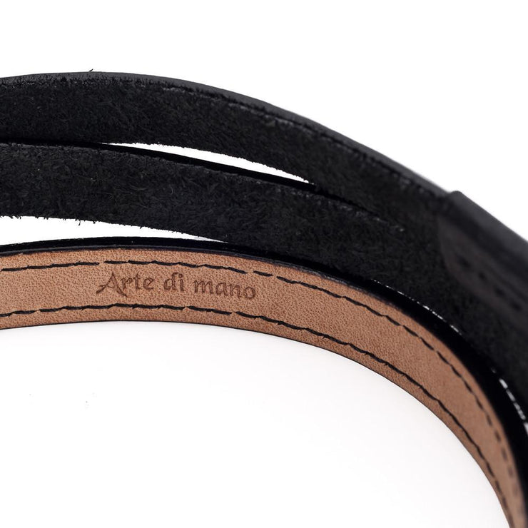 Arte di Mano Comodo Neck Strap - Minerva Black with Black Stitching