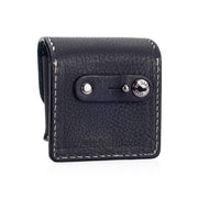 Arte di Mano Leather Pouch for Leica EVF2 - Minerva Black with White Stitching