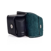 Arte di Mano Leather Pouch for Leica EVF2 - Minerva Black with White Stitching