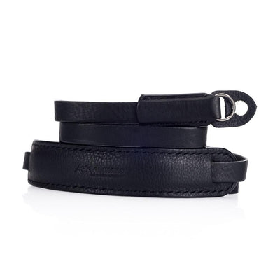 Arte di Mano Extra Long Classic Neck Strap - Minerva Black with Black Stitching