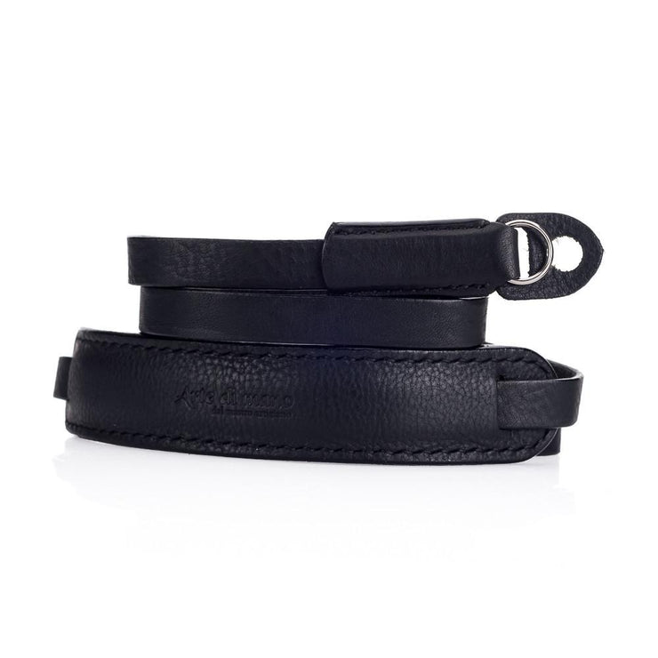 Arte di Mano Extra Long Classic Neck Strap - Minerva Black with Black Stitching