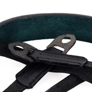 Arte di Mano Extra Long Classic Neck Strap - Minerva Black with Black Stitching