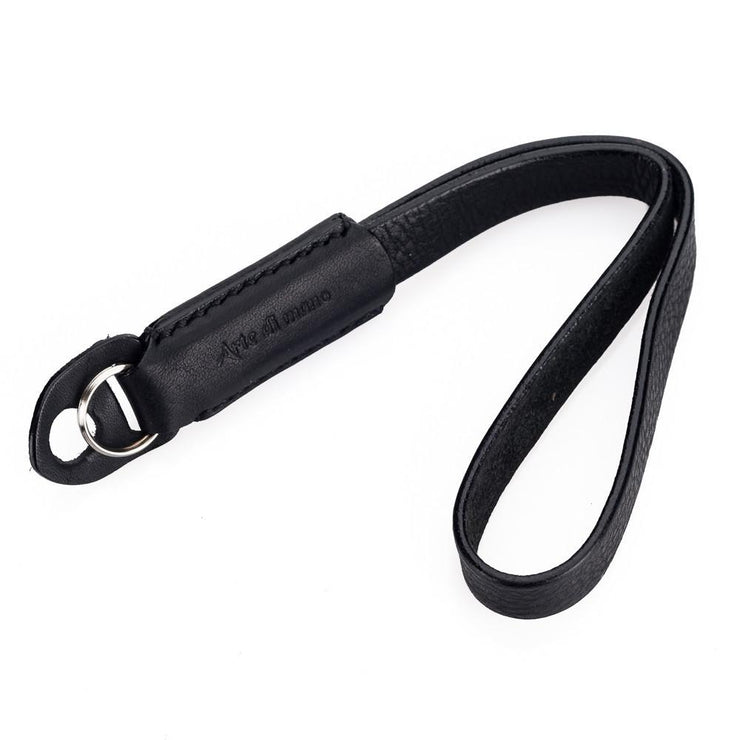 Arte di Mano Classic Hand Strap - Minerva Black with Black Stitching