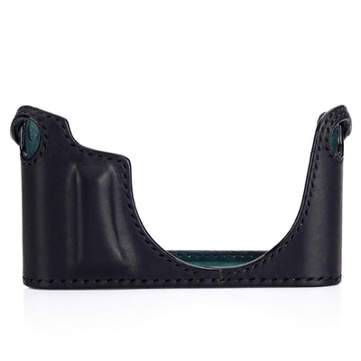 Arte di Mano Half Case for Leica X (Typ 107 & 113) - Minerva Black with Black Stitching