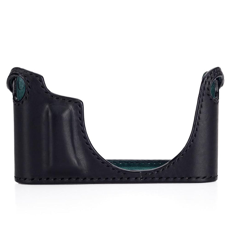 Arte di Mano Half Case for Leica X (Typ 107 & 113) - Minerva Black with Black Stitching