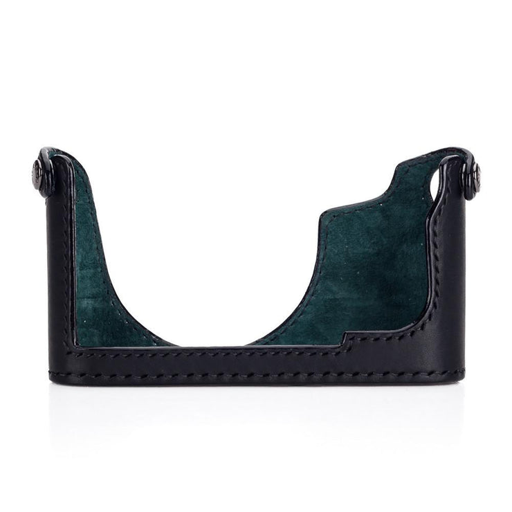 Arte di Mano Half Case for Leica X (Typ 107 & 113) - Minerva Black with Black Stitching