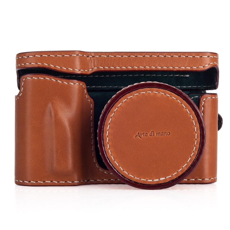 Arte di Mano Half Case + Semi Cover + Lens Cover for the Leica T (Typ 701) in Barenia Tan