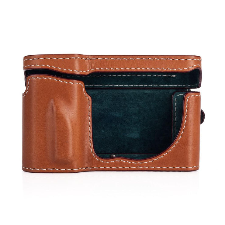 Arte di Mano Half Case + Semi Cover + Lens Cover for the Leica T (Typ 701) in Barenia Tan