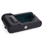 Arte di Mano Half Case + Semi Cover + Lens Cover for the Leica T (Typ 701) in Minerva Black with Black Stitching
