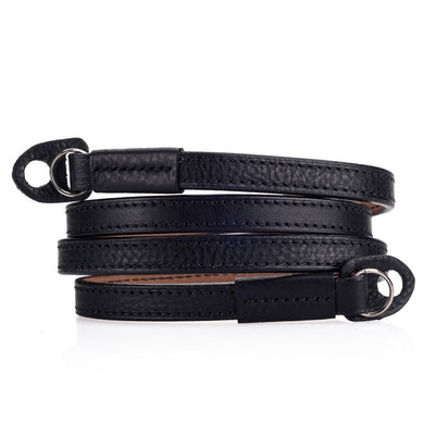 Arte di Mano Reinforced Comodo Neck Strap - Minerva Black with Black Stitching