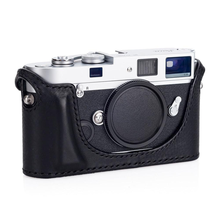 Arte di Mano Half Case for Leica M6/MP - Minerva Black with Black Stitching