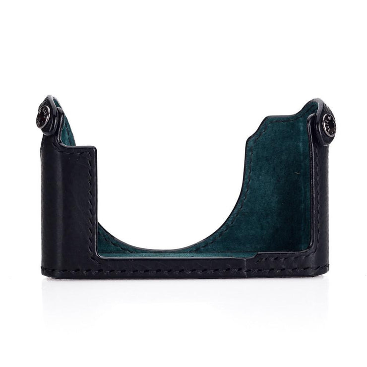 Arte di Mano Leica D-Lux (Typ 109) Half Case - Minerva Black with Black Stitching