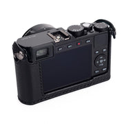 Arte di Mano Leica D-Lux (Typ 109) Half Case - Minerva Black with Black Stitching