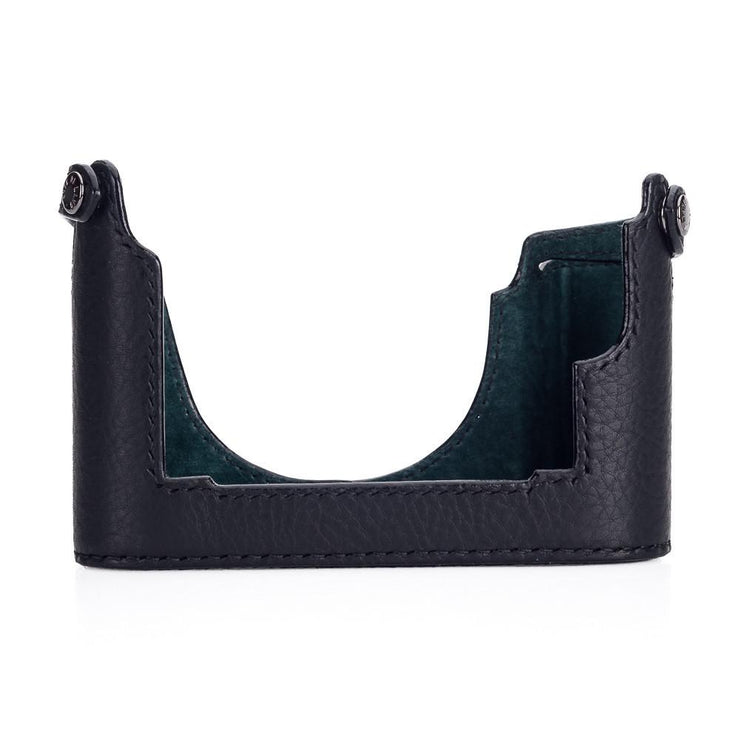 Arte di Mano Half Case for Leica M/M-P (Typ 240) with Regular Handgrip - Minerva Black with Black Stitching
