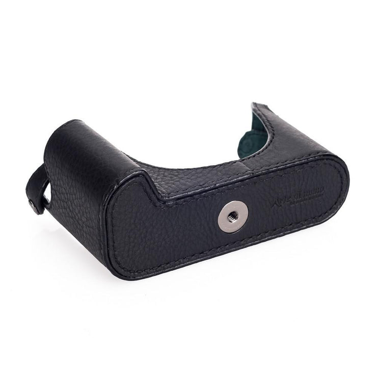 Arte di Mano Half Case for Leica M/M-P (Typ 240) with Regular Handgrip - Minerva Black with Black Stitching