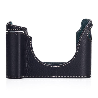 Arte di Mano Half Case for Leica M/M-P (Typ 240) with Multifunction Handgrip- Minerva Black with White Stitching