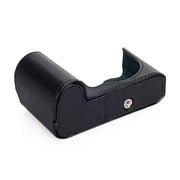 Arte di Mano Half Case for Leica SL (Typ 601) with Battery Access Door - Minerva Black with Black Stitching