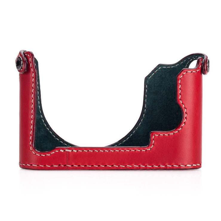 Arte di Mano Leica Q (Typ 116) Half Case with Battery Access Door - Buttero Red