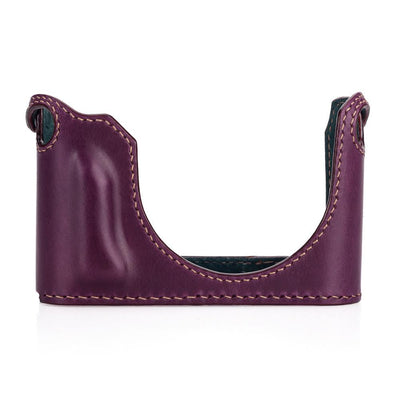 Arte di Mano Leica Q (Typ 116) Half Case with Battery Access Door - Buttero Purple