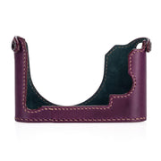 Arte di Mano Leica Q (Typ 116) Half Case with Battery Access Door - Buttero Purple