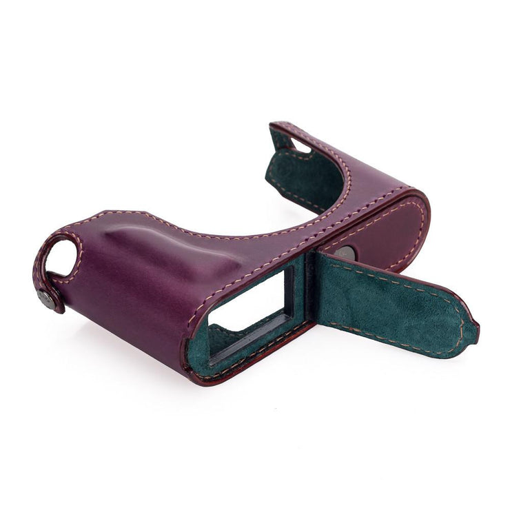 Arte di Mano Leica Q (Typ 116) Half Case with Battery Access Door - Buttero Purple