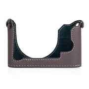 Arte di Mano Leica Q (Typ 116) Half Case with Battery Access Door - Perlinger Shrunken Calf Gray