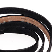 Arte di Mano 120cm Extra Long Comodo Neck Strap - Minerva Black with White Stitching