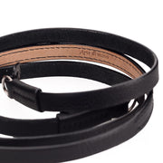 Arte di Mano 120cm Extra Long Comodo Neck Strap - Minerva Black with Black Stitching