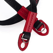 Arte di Mano Comodo Neck Strap - Minerva Black with Buttero Red Accents
