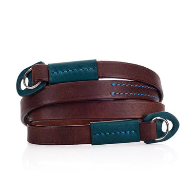 Arte di Mano Comodo Neck Strap - Rally Volpe with Minerva Blue Accents