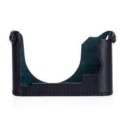 Arte di Mano Leica Q (Typ 116) Half Case - Minerva Black with Black Stitching