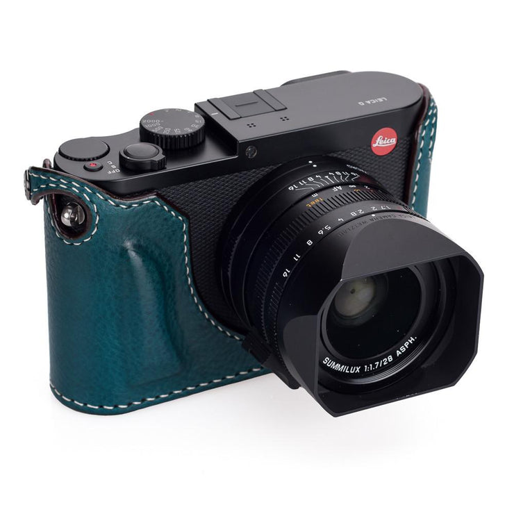 Arte di Mano Leica Q (Typ 116) Half Case - Minerva Blue