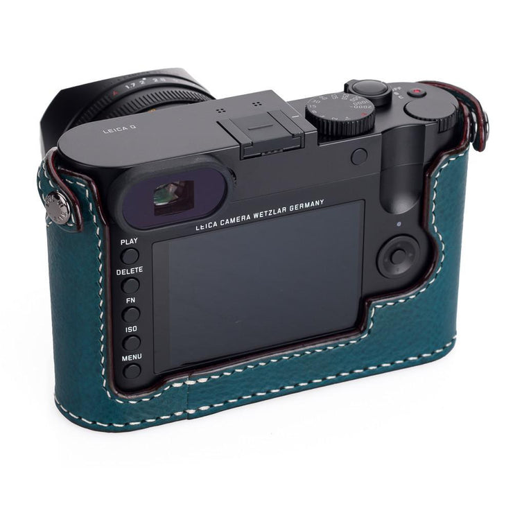 Arte di Mano Leica Q (Typ 116) Half Case - Minerva Blue