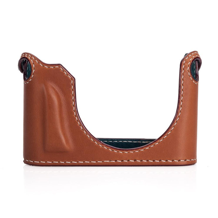 Arte di Mano Leica Q (Typ 116) Half Case with Battery Access Door - Barenia Tan