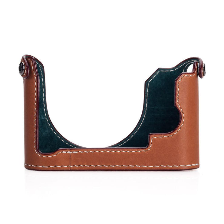 Arte di Mano Leica Q (Typ 116) Half Case with Battery Access Door - Barenia Tan
