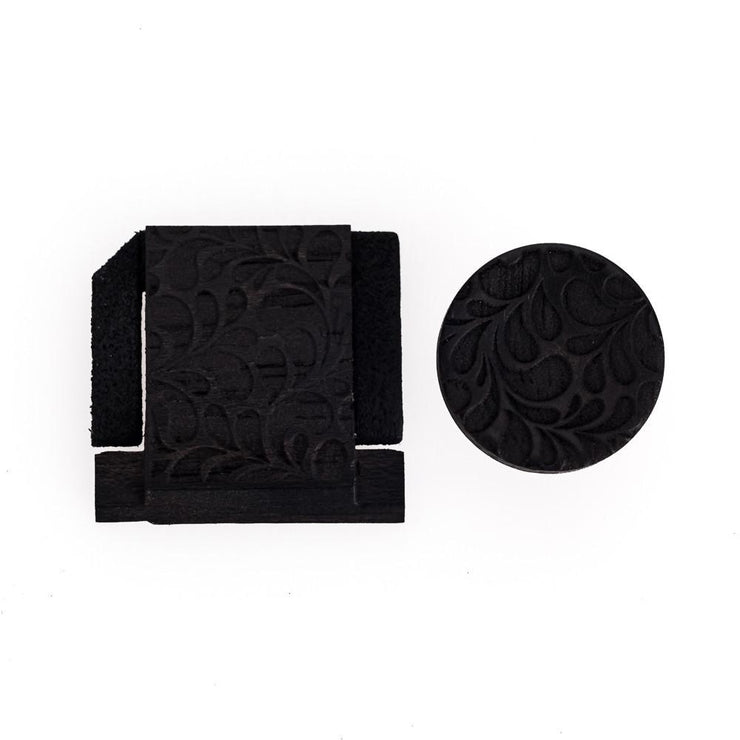 Artisan Obscura Leaves Set, Ebony, Large Concave