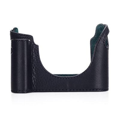 Arte di Mano Half Case for Leica M/M-P (Typ 240) for Multifunction Handgrip with Fingerloop Cutout - Minerva Black with Black Stitching